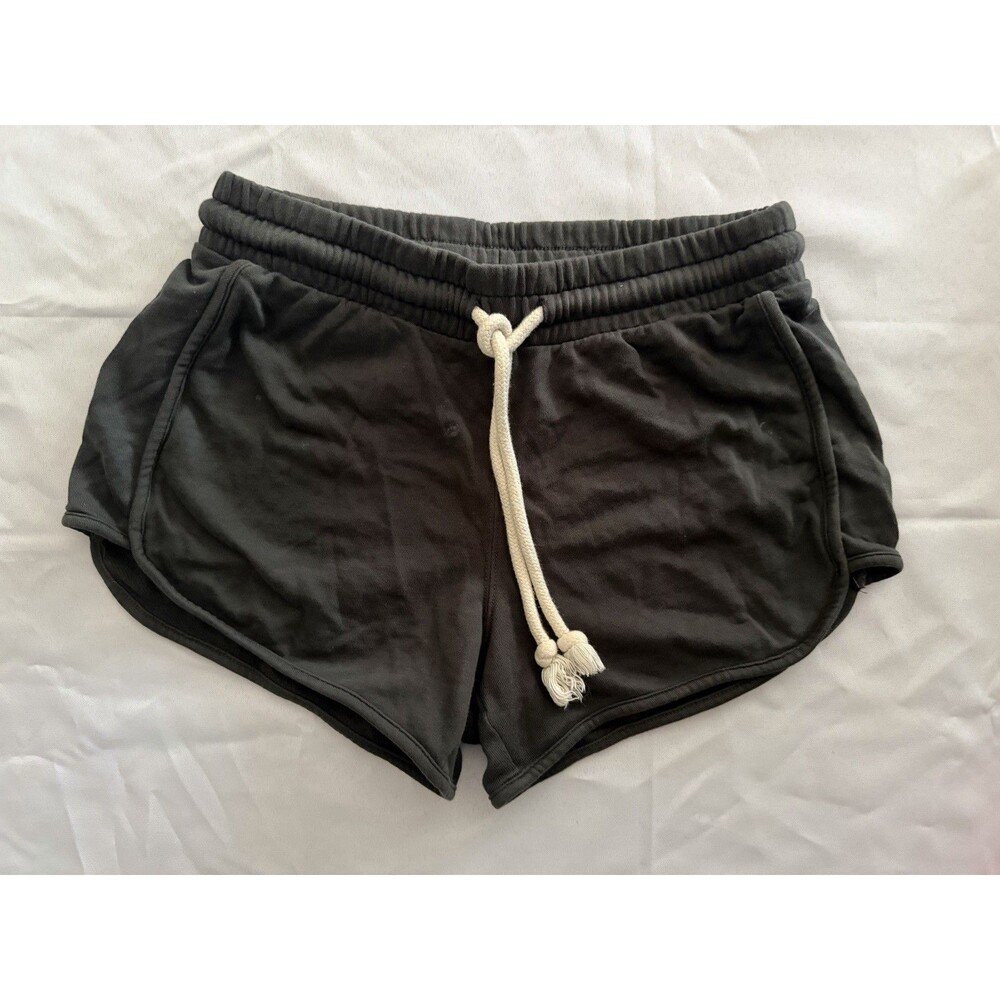 Universal Thread Black Knit Cotton Drawstring Shorts Elastic Waist XS